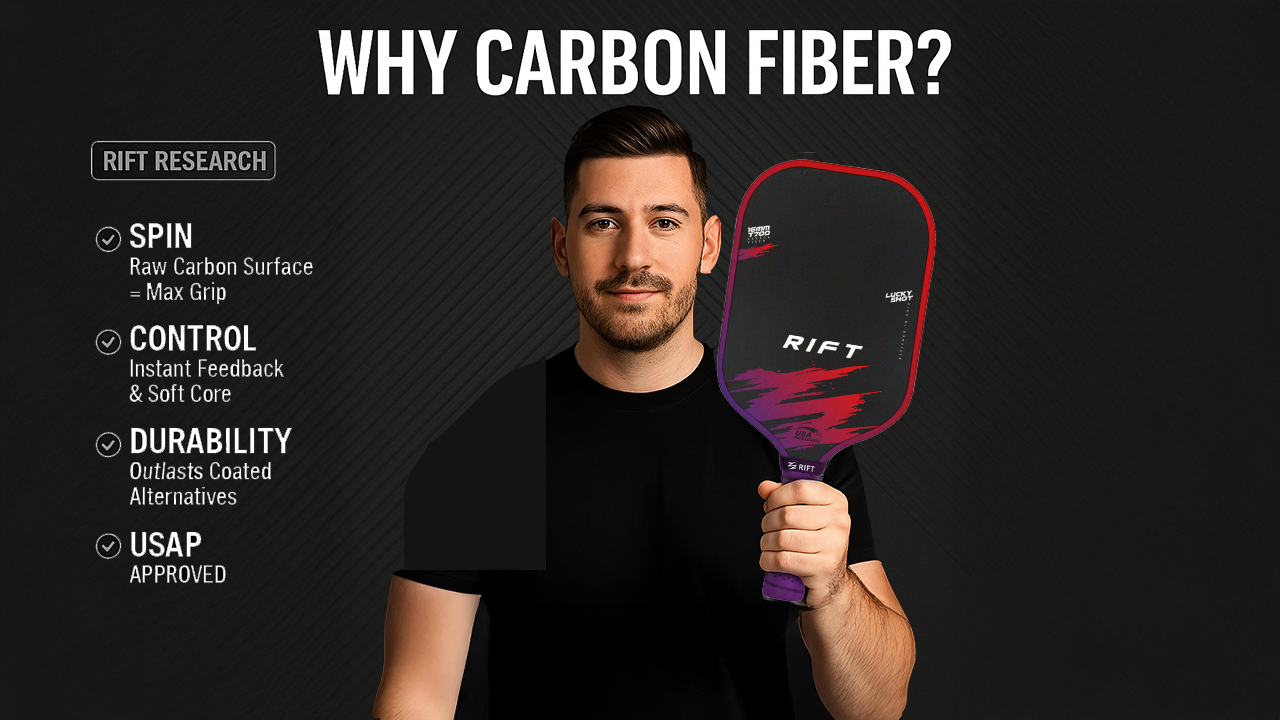 Why Are Carbon Fiber Pickleball Paddles So Popular? (And Should You Be Using One?) - Rift Pickleball